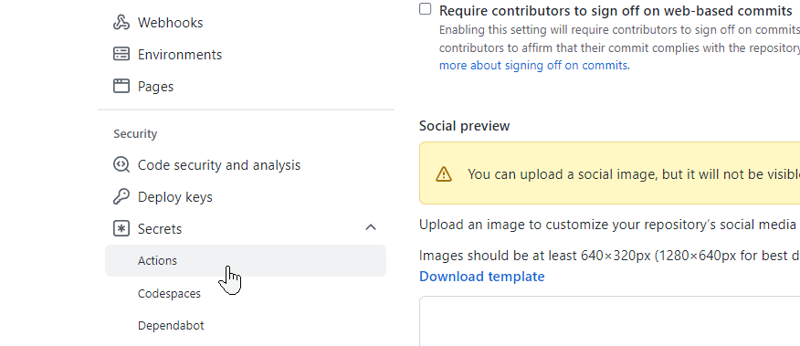 添加 GitHub Secrets 添加 GitHub Secrets